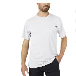 Dickies Men's 2XL Relaxed Fit Performance‎ Polyester Tee Shirt White NWT